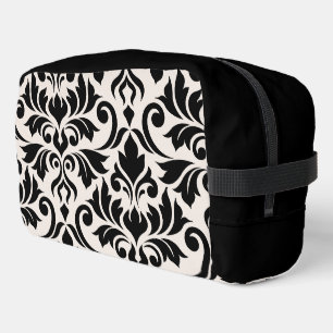 Trousse De Toilette Flourissant Damask Art I Black on Cream
