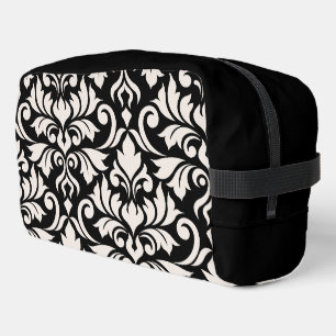 Trousse De Toilette Flourissant Damask Art I Cream sur Black