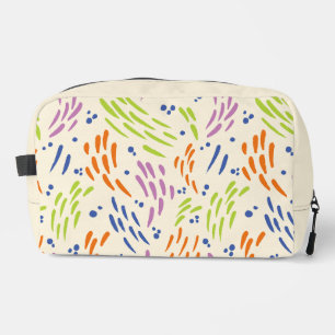 Trousse De Toilette Flux en bleu, orange, violet, vert et crème