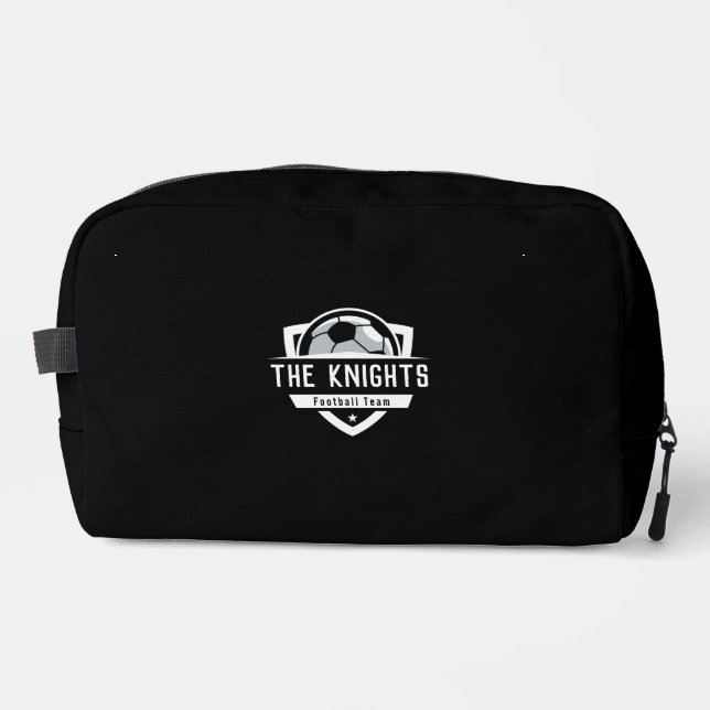 Trousse De Toilette Football Monochrome Noir Et Blanc (Recto)