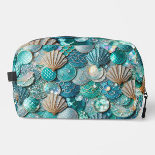 Trousse De Toilette Galerie Turquoise de sirène Étapes de la queue Coq