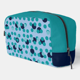 Trousse De Toilette Géométrique Pop années 60-70 Bulle de Teal Milieu 