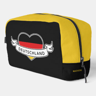 Trousse De Toilette German Love nom et texte personnalisés
