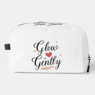 Trousse De Toilette Glow Gently Pink Star Self Care Quote