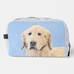 Trousse De Toilette Golden Retriever Painting mignon Original Chien Ar