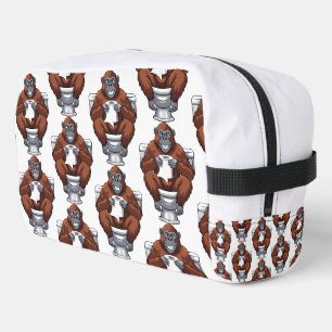 Trousse De Toilette Gorille sur le Trône – Décoration de Salle de Bain