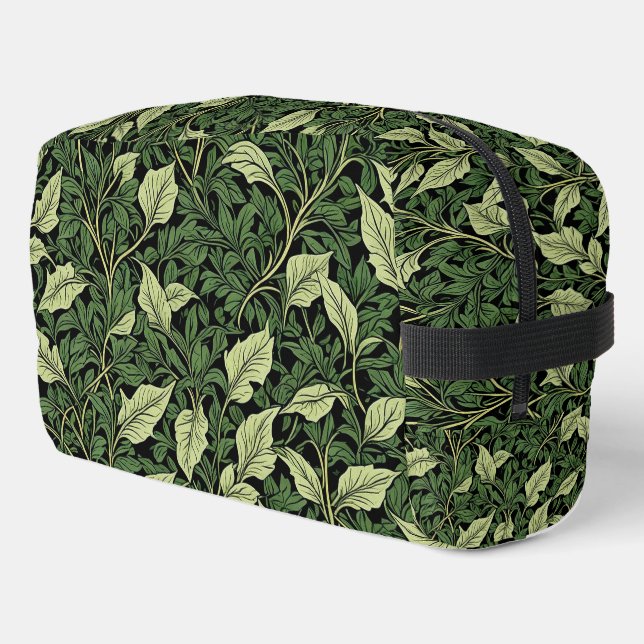 Trousse De Toilette Grappe de vignes dans des nuances de vert (Coin gauche)