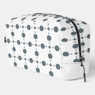 Trousse De Toilette Gray Polka Dots, Polka Dot Pattern, Dots