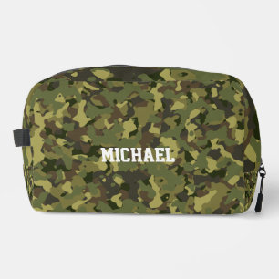 Trousse De Toilette Green Camo Name Hommes Toilettes Nom du Cool Voyag