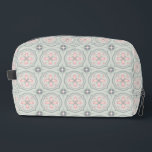 Trousse De Toilette Green Pastel Floral Tiles<br><div class="desc">cool floral shapes pattern</div>