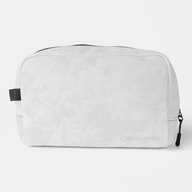 Trousse De Toilette Gris Glaciaire Grunge (Recto)