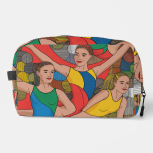 Trousse De Toilette Gymnastique Filles Acro Danseurs motif coloré