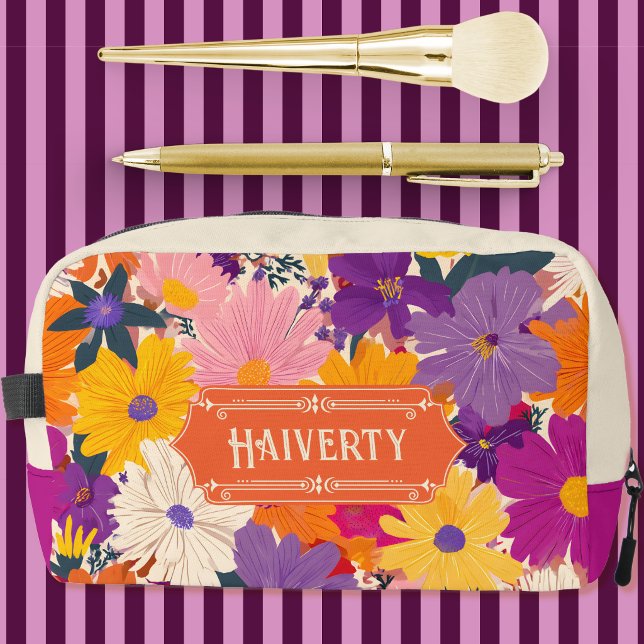 Trousse De Toilette Haiverty Fleurs Moderne Fleuries (Créateur téléchargé)