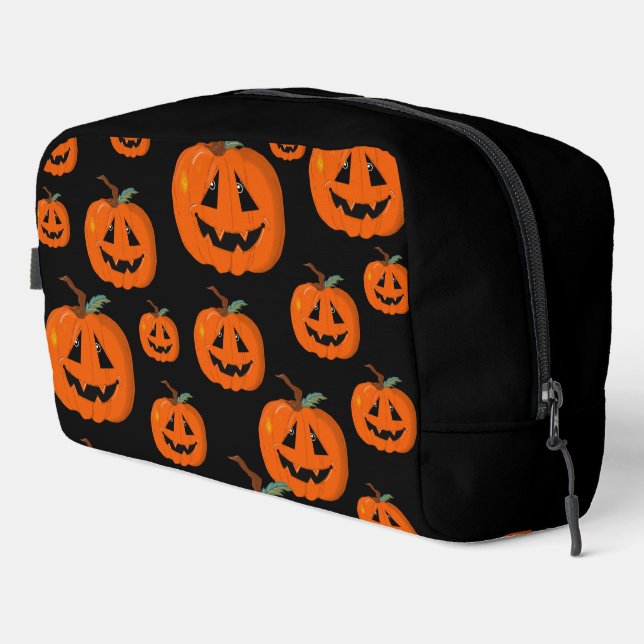 Trousse De Toilette Happy Halloween Jack-o'-lantern Illustration Art (Coin droit)