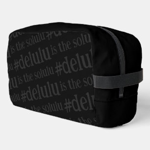 Trousse De Toilette Hashtag #Delulu est le Solulu Black sur Black