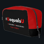 Trousse De Toilette HIV Undetectable Equals Untransmittable - Minimali<br><div class="desc">HIV AIDS Awareness - Undetectable equals untransmittable word art. The UEqualsU Campaign brings awareness to how HIV positive and undetectable means you cannot transmit HIV. >> Minimalist U Equals U art for advocates of HIV awareness education. Help educate and stop the fear, injustice, and stigma surrounding HIV and AIDS. >>...</div>