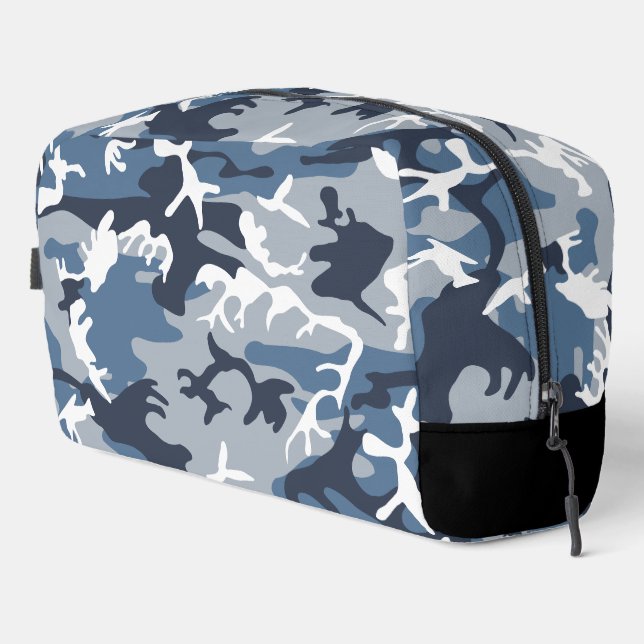 Trousse De Toilette Hiver Camouflage bleu neige, Militaire, Armée (Coin droit)