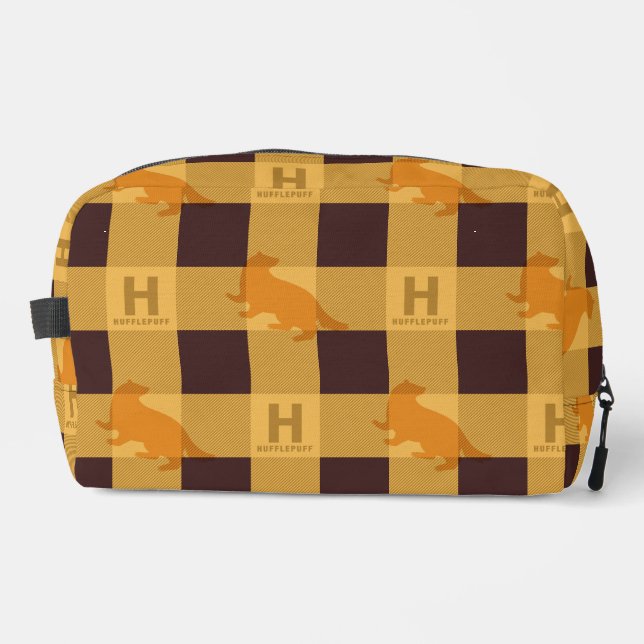 Trousse De Toilette HUFFLEPUFF™ Check Plaid Motif (Recto)