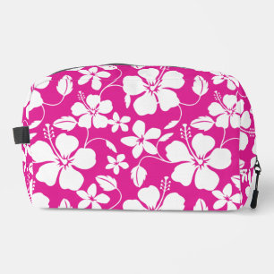 TROUSSE DE TOILETTE HULA HAWAIEN (HIBISCUS) ROSE CHAUD