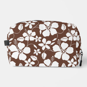 TROUSSE DE TOILETTE HULA HAWAIENNE (HIBISCUS) BRUN