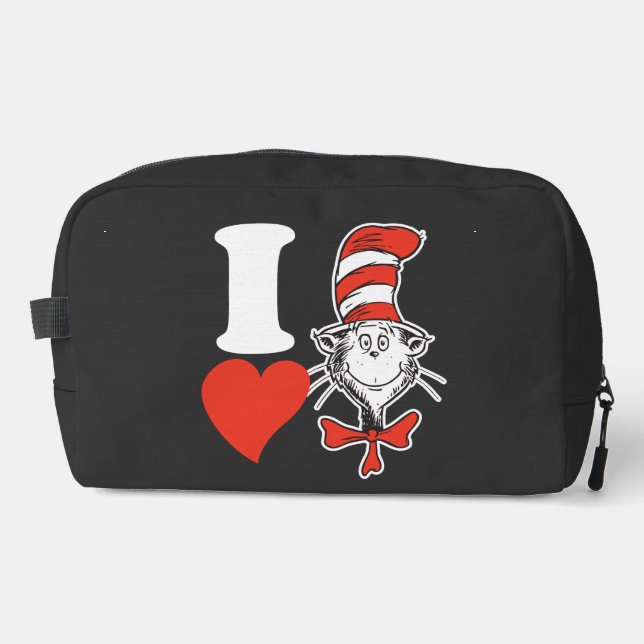 Trousse De Toilette I Heart Cat in the Casquette (Recto)