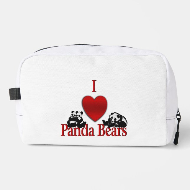 Trousse De Toilette I Heart Panda Bears Fun (Recto)