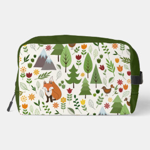 Trousse De Toilette Illustrations de style scandinave sur Motif crème