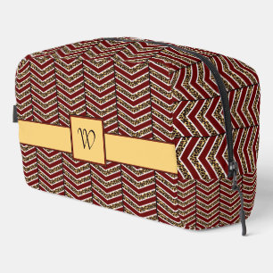 Trousse De Toilette Imprimé chevron léopard