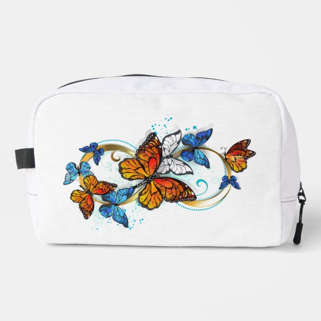 Trousse De Toilette Infinité de papillons monarques (Recto)