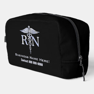 Trousse De Toilette Infirmière autorisée RN Caduceus avec texte
