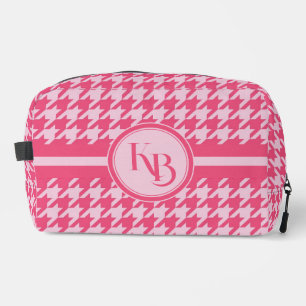 Trousse De Toilette Initiales de monogramme rose personnalisées