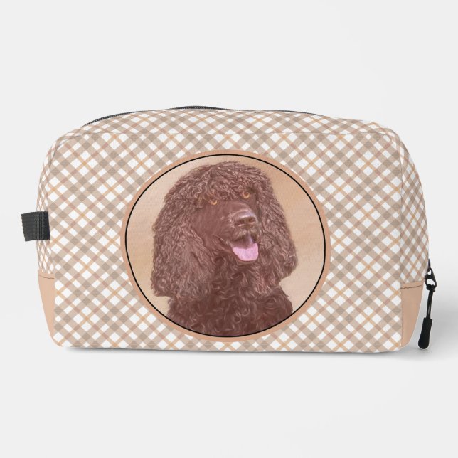 Trousse De Toilette Irish Water Spaniel IWS Peinture Chien Art origina (Recto)