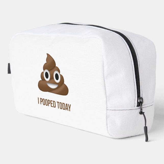 Trousse De Toilette J'Ai Poopé Aujourd'Hui Poo Emoji (Coin droit)