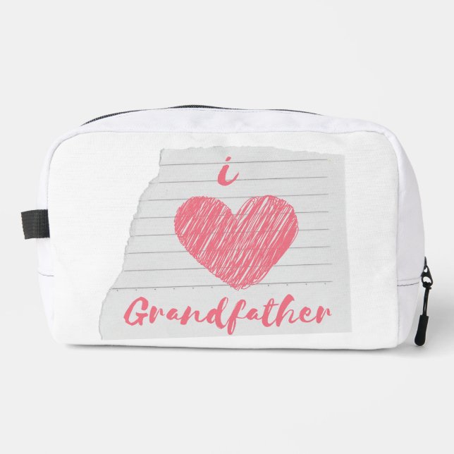 Trousse De Toilette j'aime grand-père (Recto)