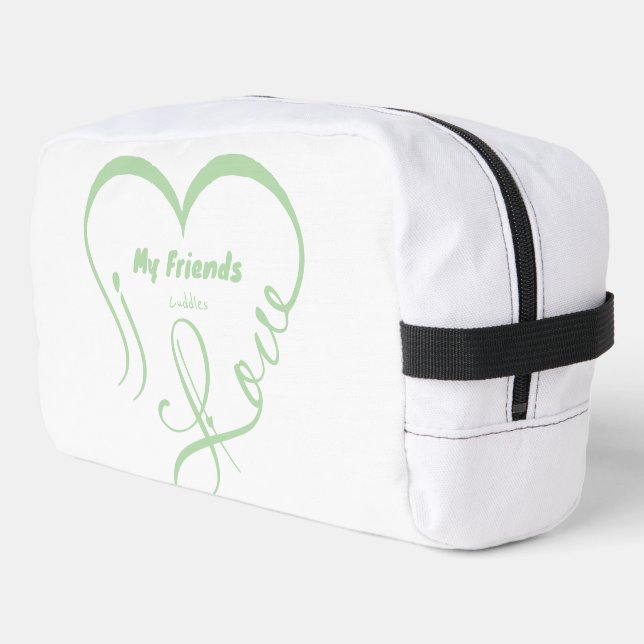 Trousse De Toilette J'aime mes amis - Câlins (Coin gauche)