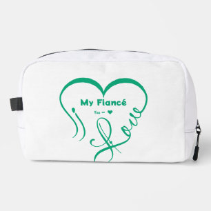 Trousse De Toilette J'aime mon fiancé • Vous = ♥ 🫳🏻💍