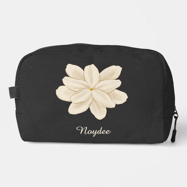 Trousse De Toilette Jasmine Fleur Blanche Nom Élégant (Recto)