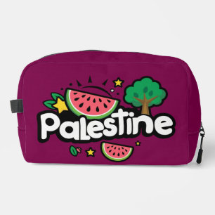 Trousse De Toilette Joli mot Palestine entouré d'un arbre de pastèques