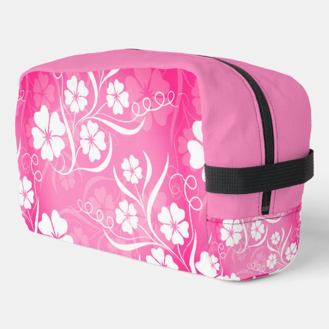 Trousse De Toilette Joli rose Hibiscus Fleurs (Coin gauche)