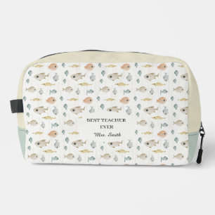 Trousse De Toilette Jolis poissons à l'aquarelle Meilleur professeur e