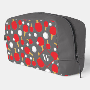 Trousse De Toilette Joueur de tennis de table Ping Pong Monogramme à m