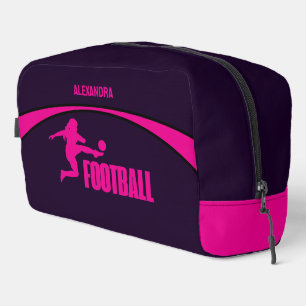 Trousse De Toilette Joueuse de football, équipe, cadeau d'anniversaire