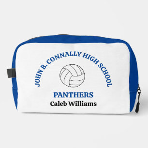 Trousse De Toilette Joueuse de volley-ball personnalisée au lycée bleu