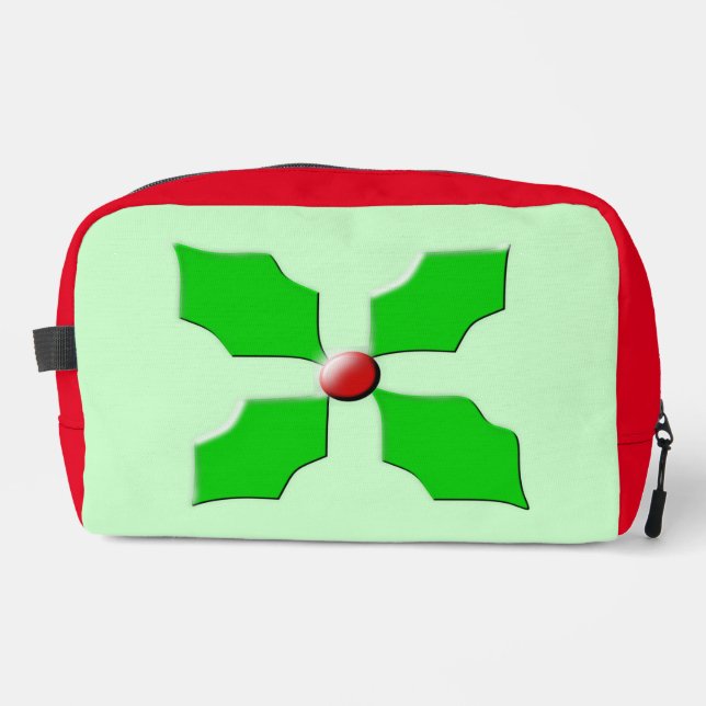 Trousse De Toilette Joyeux Noël Holly (Recto)