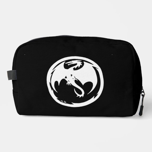 Trousse De Toilette Kit de dopage noir Dragon blanc (Recto)
