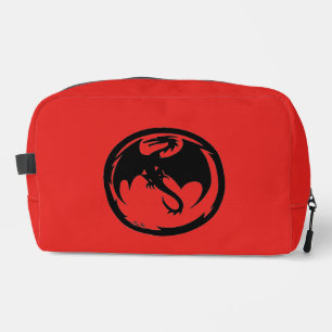 Trousse De Toilette Kit de dopp rouge Dragon noir