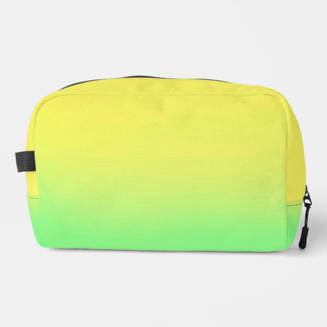 Trousse De Toilette Kit Dopp ombre Jaune Vert (Recto)