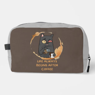 Trousse De Toilette la vie commence toujours après le café