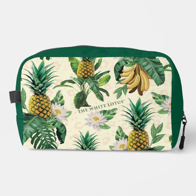 Trousse De Toilette Le Motif blanc Lotus Pineapple Paradise (Recto)
