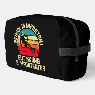Trousse De Toilette L'École Est Importante, Mais Le Ski Est Important